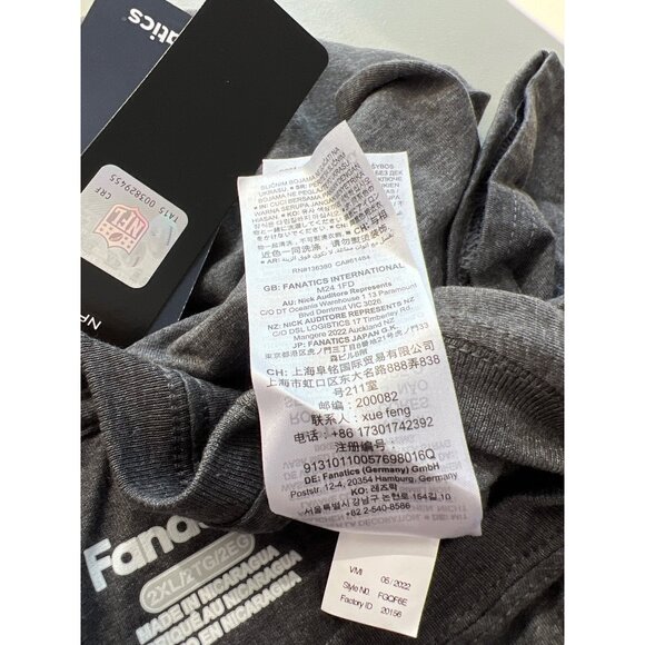 Fanatics NFL Super Bowl LVII Champions Chiefs Roster T Shirt Mens 2XL Gray NEW - Picture 8 of 10